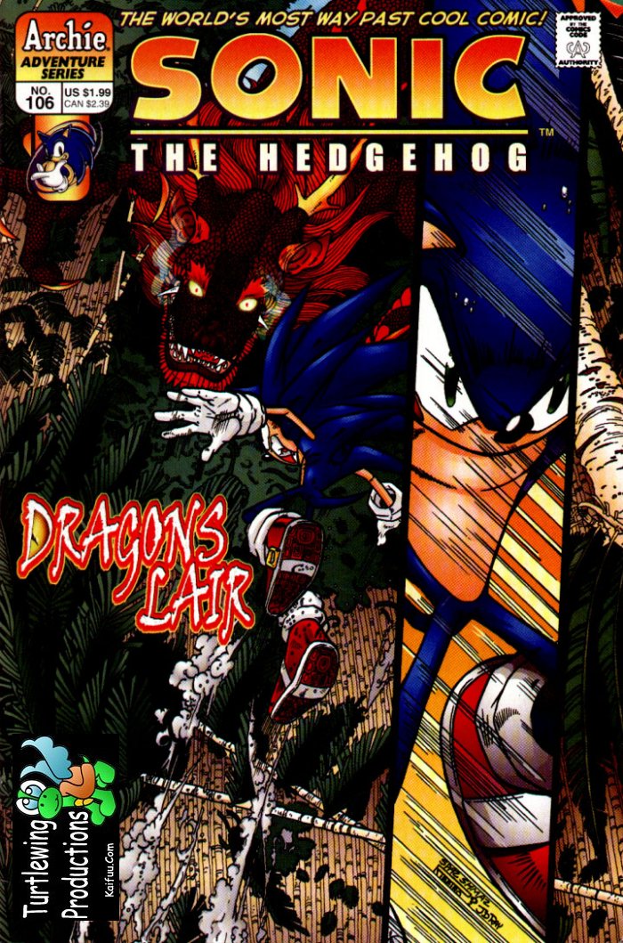 Sonic - Archie Adventure Series April 2002 Comic cover page